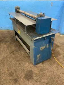 48" Flagler #GB-348, sheet gang slitter/beader, 22 gauge capacity, 1 HP, 1994