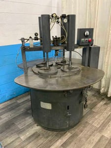 32" Speedfam #32, lapping machine, 452 sq.in ring area, 4 @ 12" ID rings, water cooled, 5 HP