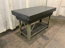 60" x 30" x 10" Mitchell, blac k granite surface plate, 3" ledge