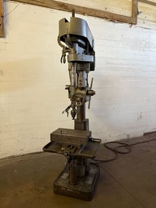 22" Buffalo #22, heavy duty drill press, 1.5" capacity, 65-1350 SPM, 220/440 V., 3-phase, power feed