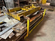 10000 lb. Cady #SL6666, overhead sheet lifter, manual expansion, 14"-48" sheet width, 1986