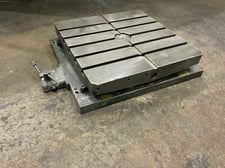 26" x 26" DeVlieg, air lift rotary table, 4000 lb. table capacity, 5 T-slots, air lift, air clamping