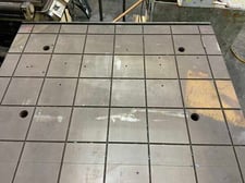 50" x 70" x 5-3/4" Portage layout table, fabricated stand, leveling stand