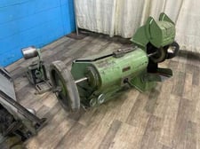 Riedel, double end polisher with back stand, 3" belt width, 18" polishing wheel