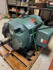 Image for 100 HP 855 RPM Reliance/natioinal Machinery, Frame 447TY, open, design D w-roller bearing 460 Volts