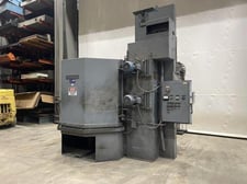60" Wheelabrator #WMT-60, integral wheel pod & dust collector, (2) 10 HP direct drive blast wheels