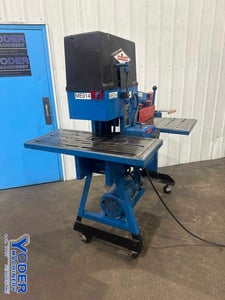 3" x 3" x 5/16" Metal Muncher #MM40, hydrauic ironworker, 40 ton, 7" throat, 5 HP, 1999