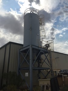 6021 gallon, Silo, 805 cu.ft., 8' diameter x 19' high, 55&deg; hopper, 2000