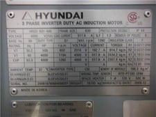 4000 HP 1200 RPM Hyundai, Frame 630, TEAAC, 4000 Volts, Sleeve Bearing