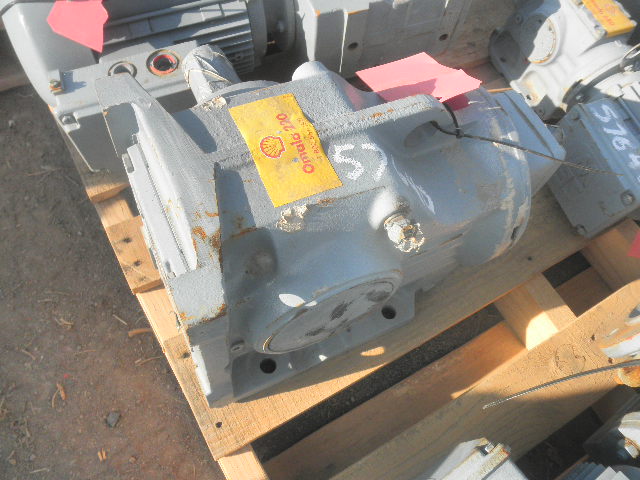 4500 RPM, Eurodrive #K77AD3, Right Angle Gear Reducer Gearbox, 12.36:1 Ratio, 364 RPM Output