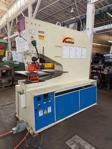 132 Ton, Sunrise #PM-132XT, hydraulic fabricating punch, 30" throat, 2013