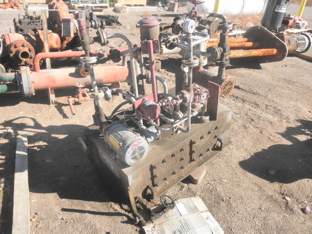 Ashcroft, Small Lube Skid, w/Heat Exchanger, 60 psi Range, 300 psi shell, 150 psi tube, 300 F max temp., 1 HP