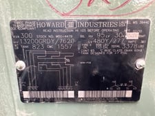 300 KVA 13200GY/7620 Primary, 480Y/277 Secondary, Howard Industries, 3 phase, Padmount Transformer