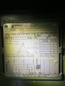500 KVA 12470 Delta Primary, 208Y/120 Secondary, 3 phase, Padmount Transformer