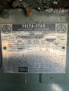 750 KVA 12470GY/7200 Primary, 480Y/277 Secondary, 3 phase, Padmount Transformer