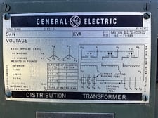 750 KVA 34500GY/19920 Primary, 208Y/120 Secondary, General Electric 3 phase, Padmount Transformer