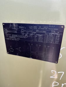 1500 KVA 22860GY/13200 Primary, 480 Delta Secondary, ABB, Padmount Transformer, 3 phase
