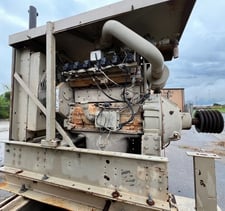 84 HP Cummins #6B, industrial Natural gas engine power unit, 1800 RPM, PTO & canopy enclosure
