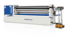6' x 14 gauge Bendmak #CYL-110-20/3.0, Initial Pinch Plate Roll, digital read out, 3 HP, 4.3" top roll