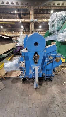 8' x 5/8" Bertsch #11-B8, Initial Pinch Plate Roll with Bar Grooves in Lower Rolls, 1970