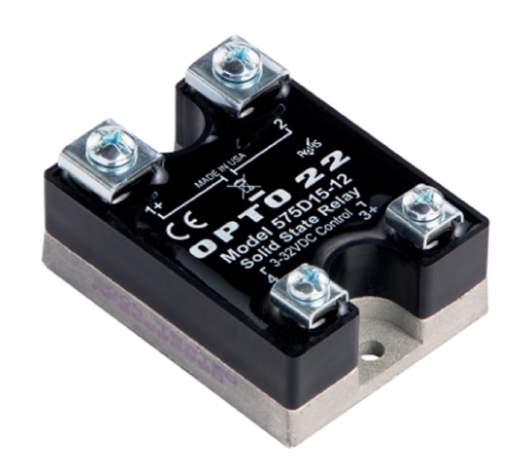 Opto 22 575D15-12 575 VAC 15 A DC Control Solid State Relay SSR, Transient Proof