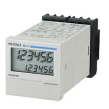 Keyence LCD Display Electronic Preset Counter, RC-12 48-mm 6-Digit 7-Segment LCD