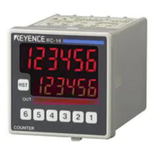 Keyence RC-13 LCD Display Electronic Preset Counter, 48-mm 6-Digit 7-Segment LED