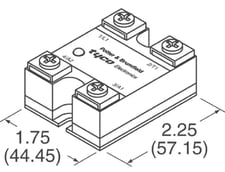 Potter and Brumfield SSRT-240A25 Hockey Puck Solid State Relay, 24-280 VAC Line