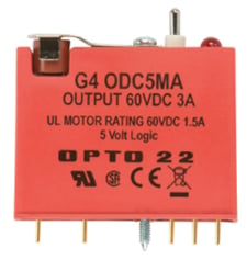 Opto 22 G4ODC5MA G4 DC Output 5-60 VDC, 5 VDC Logic with Manual/Auto Switch