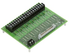 Opto 22 PB24HQ Quad Pak 6-Module Position Rack With Header Connector