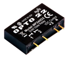 Opto 22 MP240D2 MP Model, 240 VAC, 2 Amp, DC Control Solid State Relay SSR