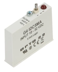 Opto 22 G4IDC5MA G4 DC Input 10-32 VDC, 5 VDC Logic with Manual/Auto Switch