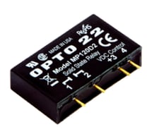 Opto 22 MP120D2 MP Model, 120 VAC, 2 Amp, DC Control Solid State Relay SSR