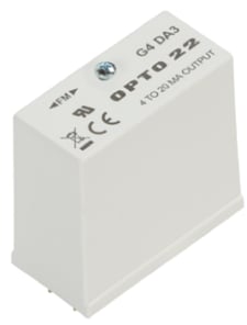 Opto 22 G4DA3 G4 Family DA3 Analog Output Module, 4-20 mA, 16 uA, 12 Bits Res