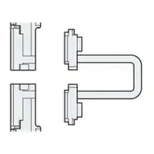 Keyence SL-VS1 Safety Light Curtain, Serial Connection Cable 1 m