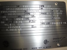 250 HP 1190 RPM General Electric, Frame 5010/5011L, TEFC, new, 2300/4000 Volts (2 available)