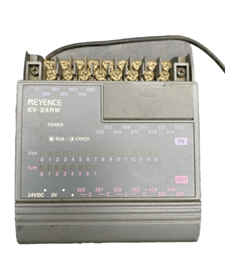 Keyence #KV-24RW, PLC Processor, 16 Input, 8 Output, 24VDC