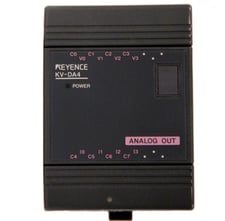 Keyence #KV-DA4, PLC Expansion Unit, 4 Analog Output Channels