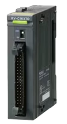 Keyence #KV-C16XTD, 16/16-Point Connector MOSFET (Sink) w/Overcurrent Protection