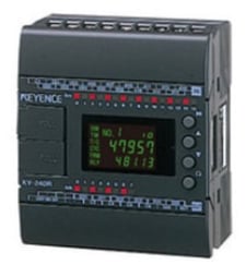 Keyence KV-24T Programmable Logic Controller, 16 In, 8 Out, 4 Common Out, MOSFET