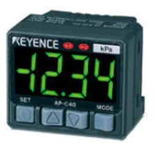 Keyence AP-C40W Digital Pressure Sensor 2-Color Disp, Amplifier Unit NPN