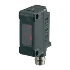 Keyence PZ-G61CN Photoelectric Sensor, Square Retro-Reflective M8 Connector, NPN