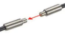 Keyence FU-77V Digital Fiber Optic Sensor, Fiber Unit Thrubeam Type