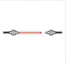 Keyence FU-86 Fiber Optic Sensor, Fiber Unit Thrubeam Type