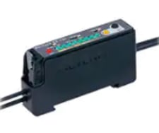 Keyence FS-T20 Fiber Optic Photoelectric Sensor, Fiber Amplifier, Cable, NPN