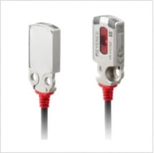 Keyence PR-F51CP Miniature Photoelectric Sensor, Flat Transmissive, M8, 0.6m