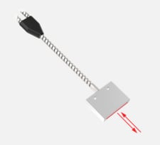 Banner BR2.53S 17379 Glass Fiber Sensor, Diffuse 38.1mm x 0.25mm, Array Bundle