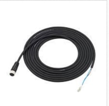 Keyence OP-87445 Sensor Panel/Monitor Power Cable, M8 4-Pin, Strand Wire, 10 m L