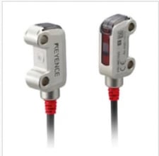 Keyence PR-M51CN Miniature Photoelectric Sensor, Mini-Slim Transmissive, M8 1.2m