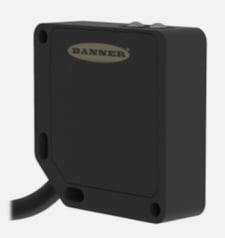 Banner QM42VT1 94597 QM42 Series Polarized Retro Sensor, Range 3 m, Input 10-30